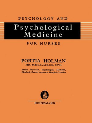 cover image of Psychology and Psychological Medicine for Nurses